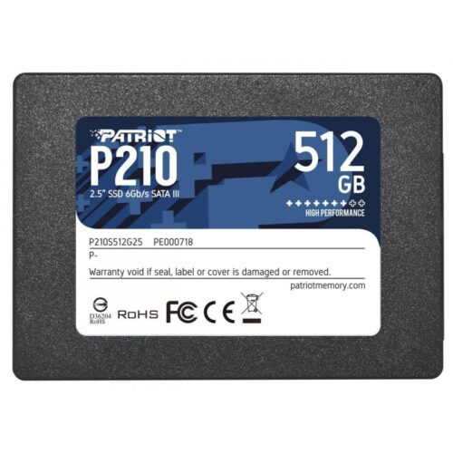 DISCO SSD PATRIOT P210 SOLID 512GB SATA3 PE000718