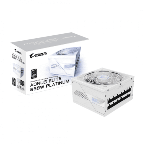 FUENTE GAMER GIGABYTE 850W PG5 AORUS ELITE PLATINUM MODULAR ATX3.1 ICE