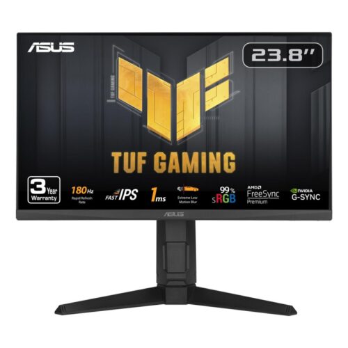 MONITOR 24 ASUS VG249QL3A GAMING FHD IPS 180Hz 1ms Pie profesional Altura Ajustable